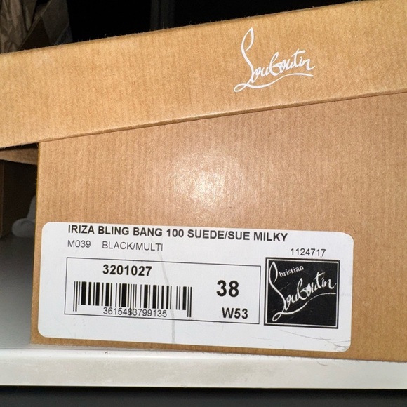 CHRISTIAN LOUBOUTINS - Iriza Bling Bang Crystal Spike Half d’Orsay Pump NEW! 38 - Picture 13 of 13